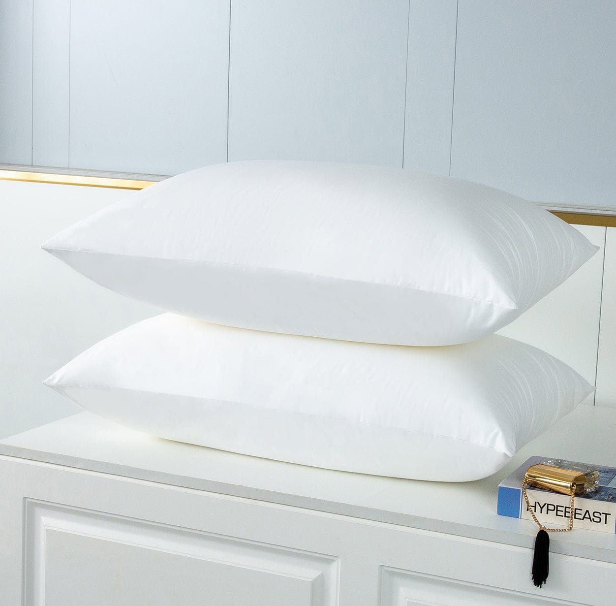 Feather Fabric Pillows