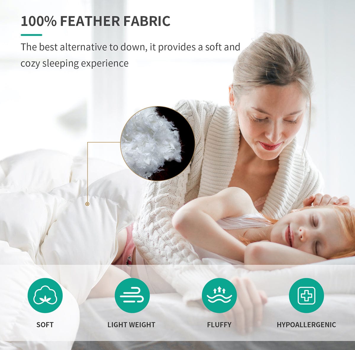 Feather Fabric Comforter