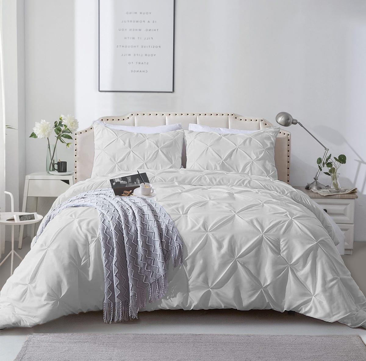 Pinch Pleat  Comforter Set