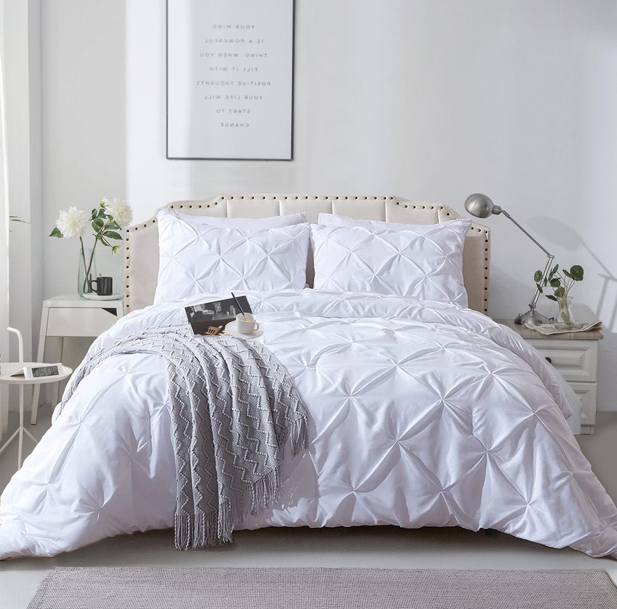 Pinch Pleat  Comforter Set