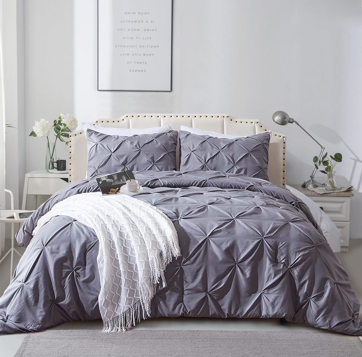 Pinch Pleat  Comforter Set