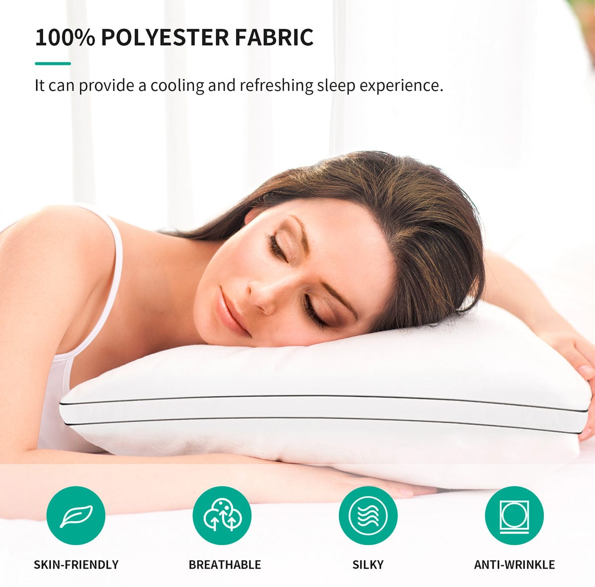 Double Piping Pillow