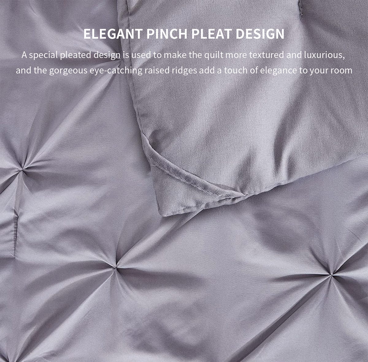 Pinch Pleat  Comforter Set