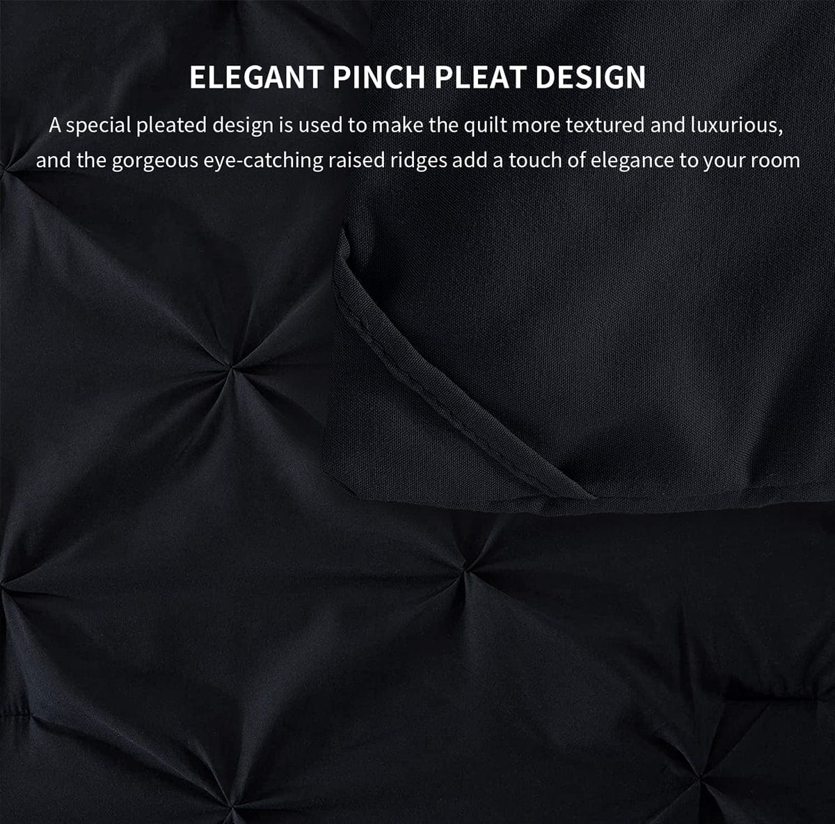 Pinch Pleat  Comforter Set